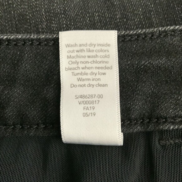 Athleta Sculptek Jeans Black Ultra Skinny Moto Zip Hem 6 - Picture 12 of 12